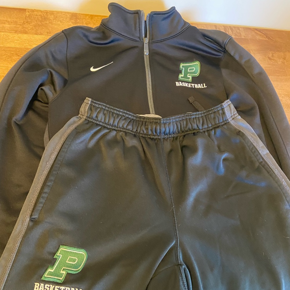 “P” basketball jacket and pants set